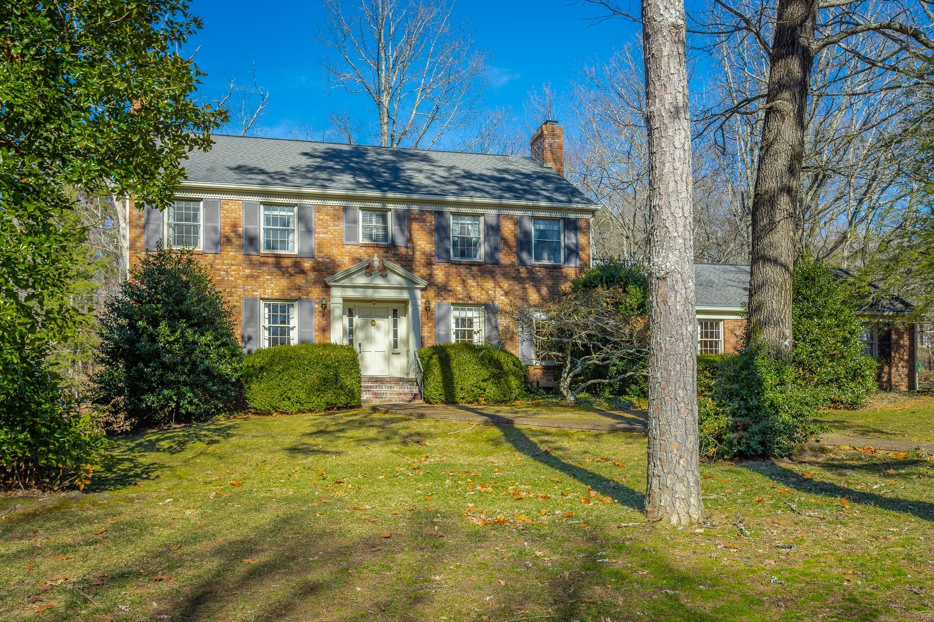 Two-story brick colonial home on Signal Mountain